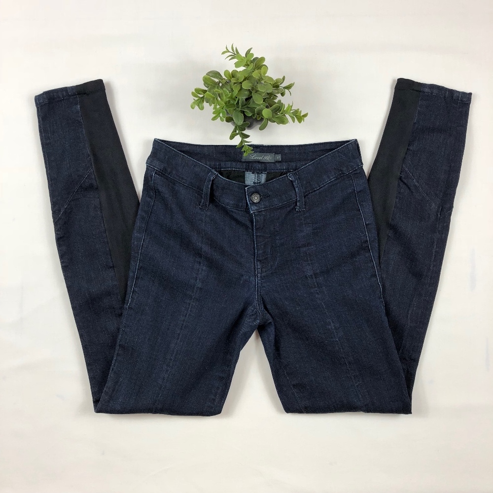 Level 99 Skinny Jeans with Black Leg Bottoms